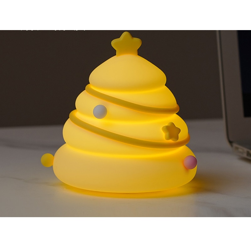 USB Silicone Christmas Tree Night Light