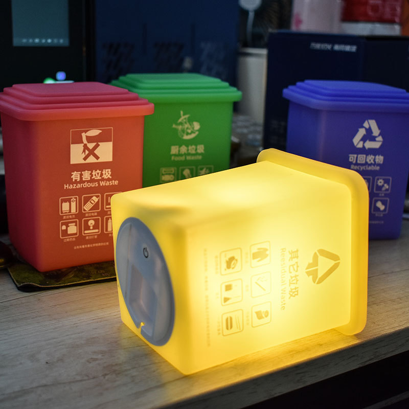 Garbage Can Shaped Pat Lamp