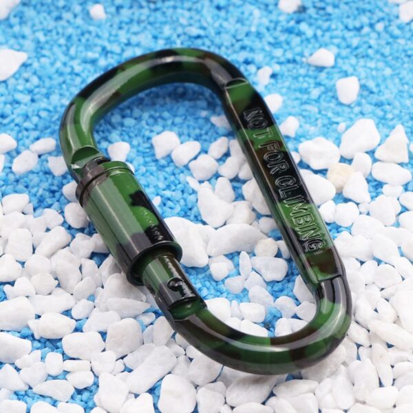 Camouflage Aluminum Alloy Carabiner - Image 2