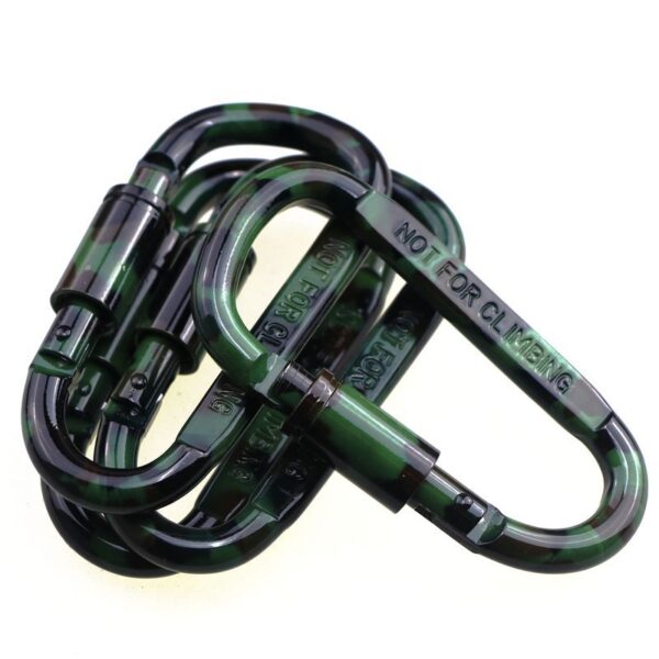 Camouflage Aluminum Alloy Carabiner - Image 3
