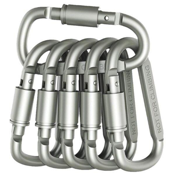 Thicken Aluminum Alloy Locking Carabiner Custom Logo