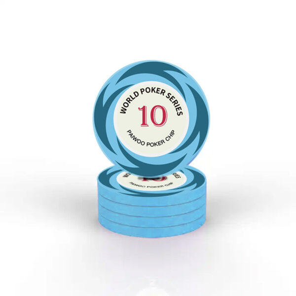 Customized Round Ceramic Poker Chip with Logo