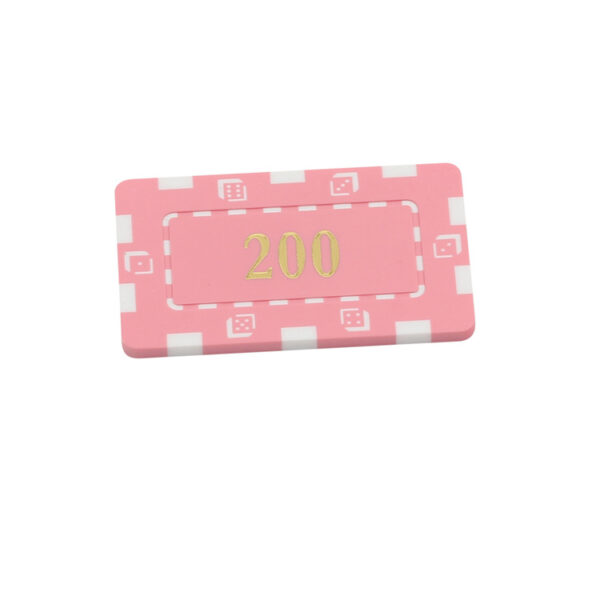 Custom Dice Square Ceramic Poker Chip - Image 2