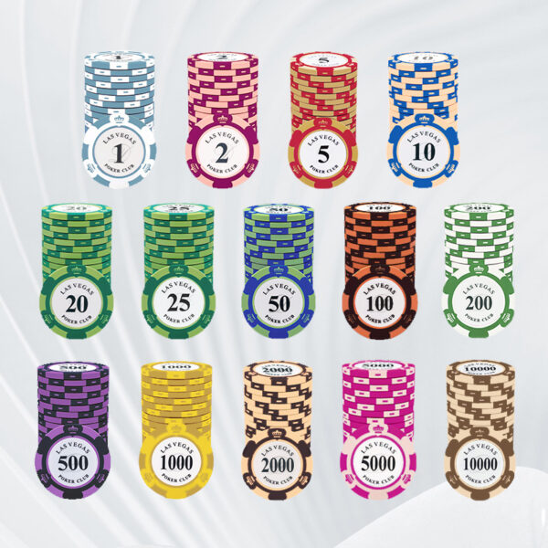 Ceramic 1.53'' Poker Chip Custom Logo