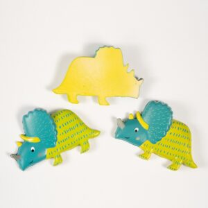 Squishy Triceratops Stress Ball Refrigerator Sticker