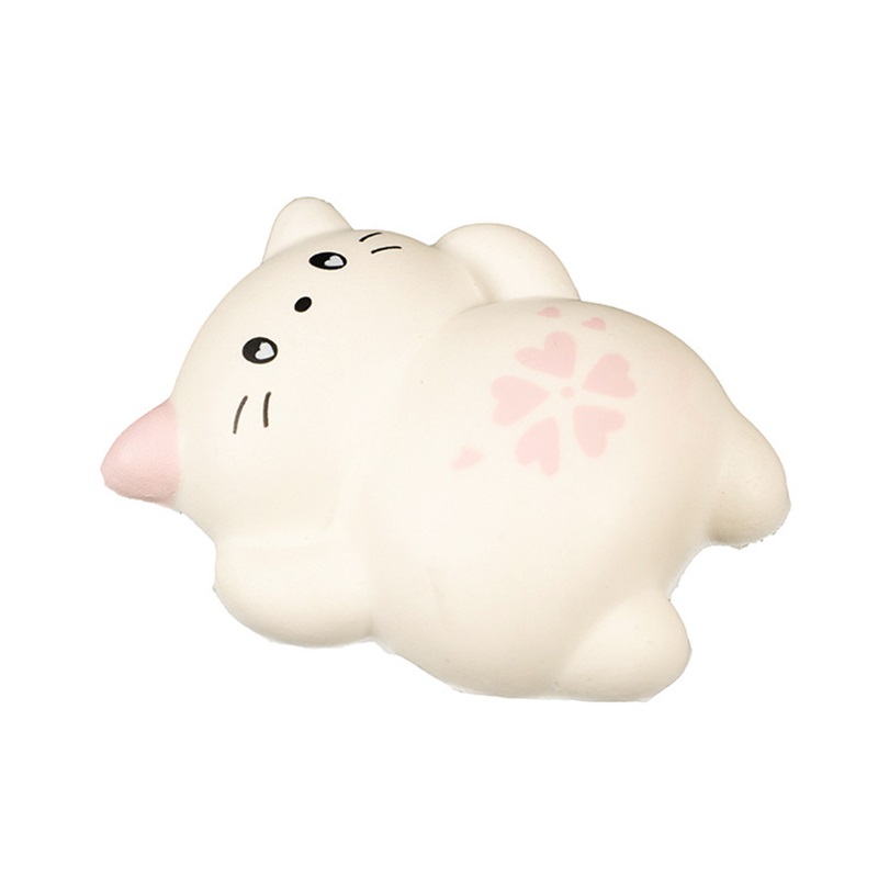 Squishy Sleeping Cat Stress Ball Refrigerator Sticker