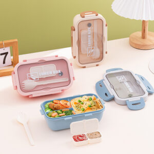 Lunch Box with Dinnerware Compartment