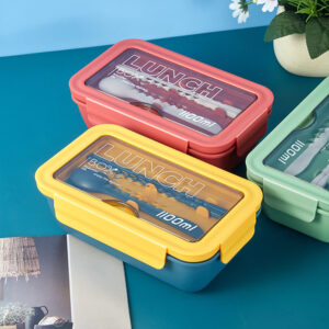 Lunch Box with Dinnerware Compartment