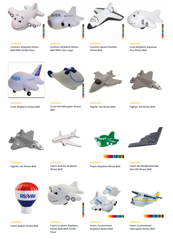 AIRPLANE STRESS BALLS