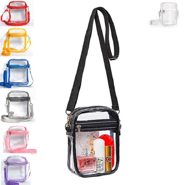 PVC Transparent Cosmetic Waterproof Crossbody Bag