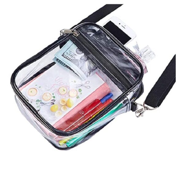 PVC Transparent Cosmetic Waterproof Crossbody Bag - Image 2