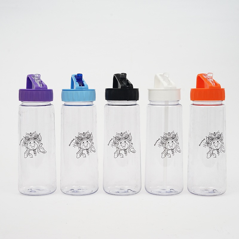 Simple Blank 23oz Portable Water Bottle with Straw