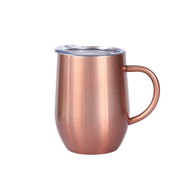 12 Oz Stainless Steel Camping Mug With Handle - Image 2
