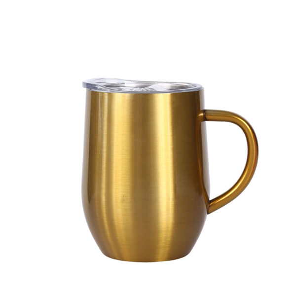 12 Oz Stainless Steel Camping Mug With Handle - Image 6