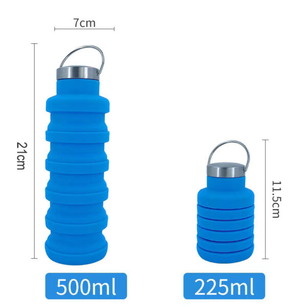 17 Oz Telescopic Silicone Water Bottle