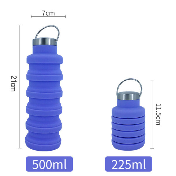 17 Oz Telescopic Silicone Water Bottle