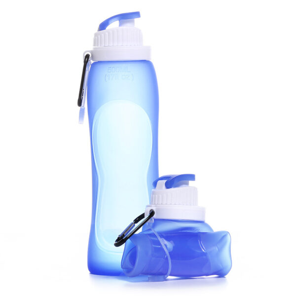 17oz Collapsible Water Bottle with Clip
