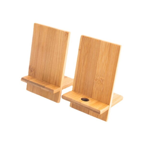 Bamboo Wood Cell Phone Stand - Image 3