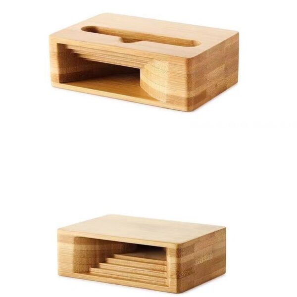 Bamboo Wooden Phone Amplifier Stand - Image 4