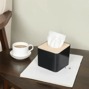 Custom Solid Wooden Lid Tissue Box
