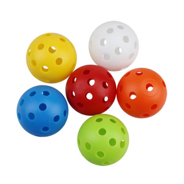 40 Hole Multi Colored Pickle Ball - Image 4