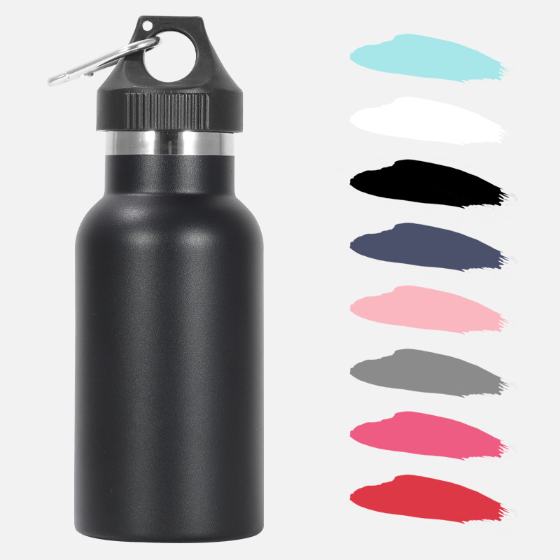 Portable 304 Stainless Steel Outdoor Sports Water Bottle with Buckle