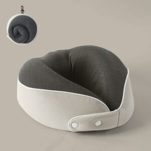 Customizable Memory Foam U Shape Neck Pillow with Buttom