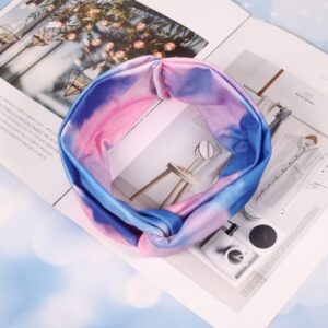 Dazzling Tie-Dye Crossover Sport Headband