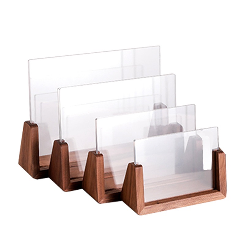 Solid Wood & Acrylic U-Shaped Photo Frame
