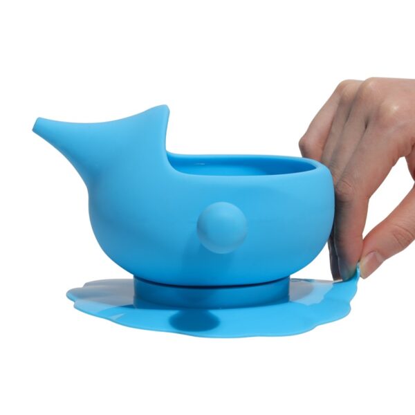 Baby Silicone 2-in-1 Functional Food Bowl - Image 5