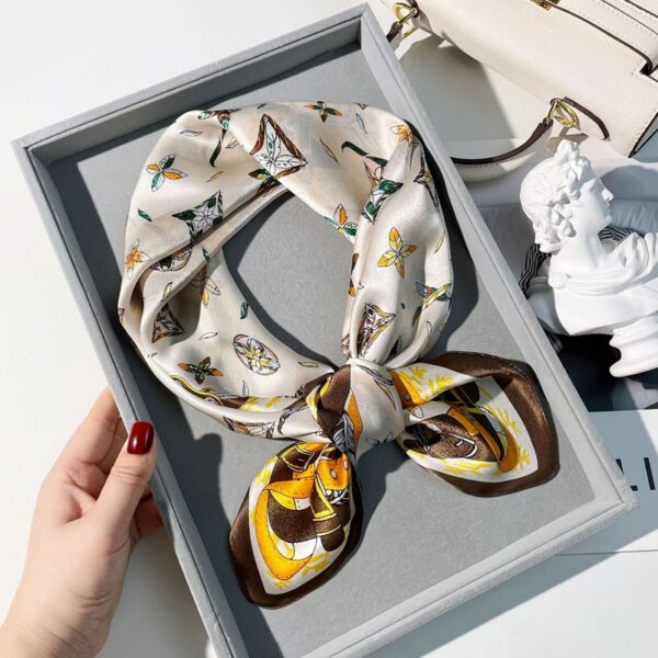 Customized Mulberry Silk Bandana - Image 3