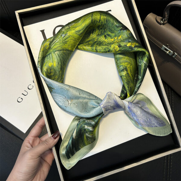 Customized Mulberry Silk Bandana - Image 4