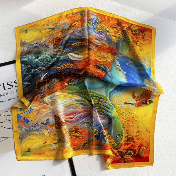 Fashionable Mulberry Silk Versatile Bandana - Image 4