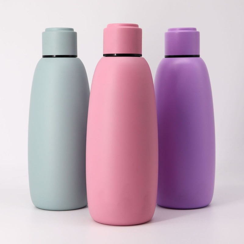 Portable Big Fat Mug Double Layer Stainless Steel Insulated Bottle 17oz