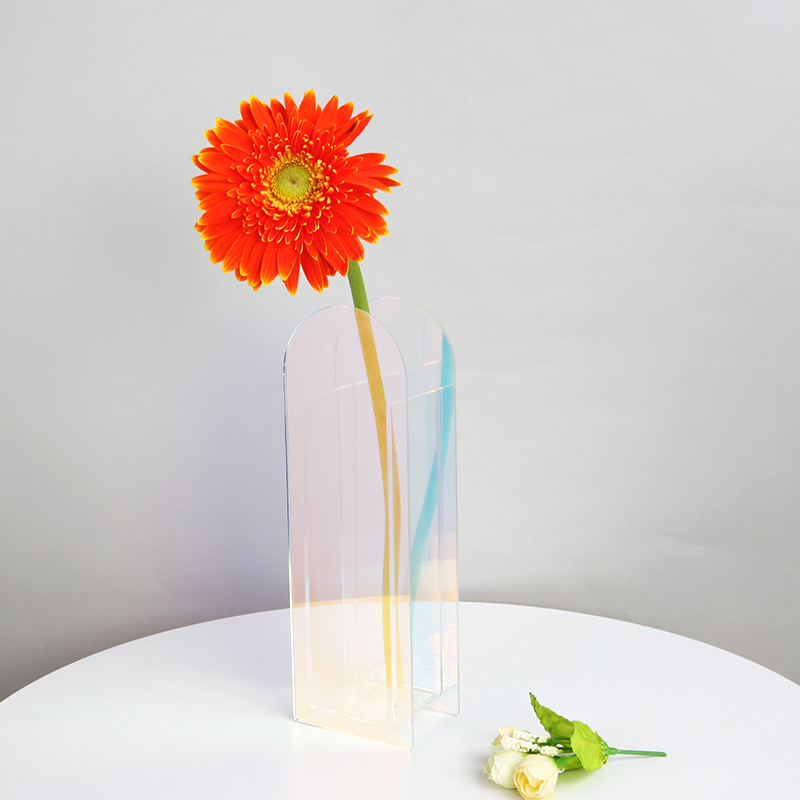 Customized Durable Colorful Acrylic Vase