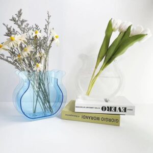 Customized Colorful Acrylic Fishtail Shaped Vase