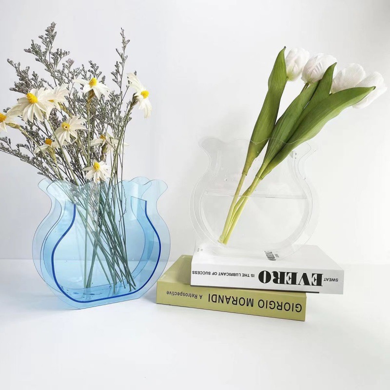 Customized Colorful Acrylic Fishtail Shaped Vase