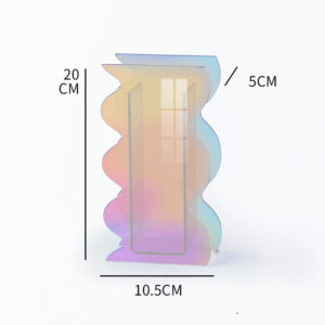 Customized Dazzling Wavy Acrylic Vase