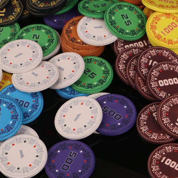 Cercis Chinensis Style Ceramic Poker Chip - Image 2