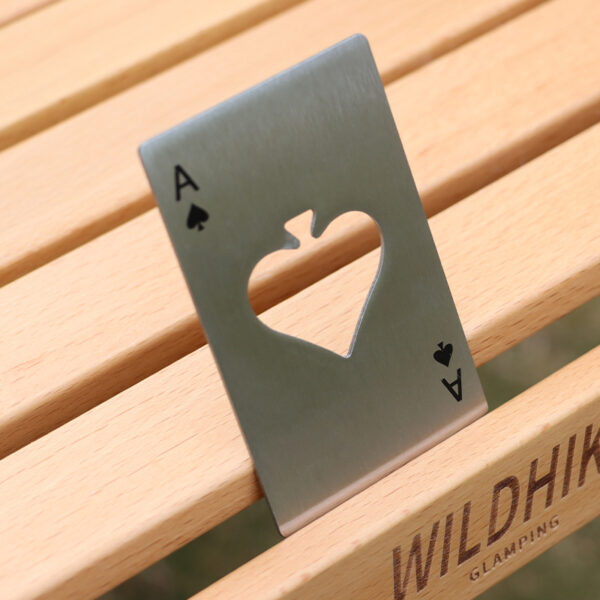 Ace of Spades Credit Card Style Stainless Steel Bottle Opener - Image 4