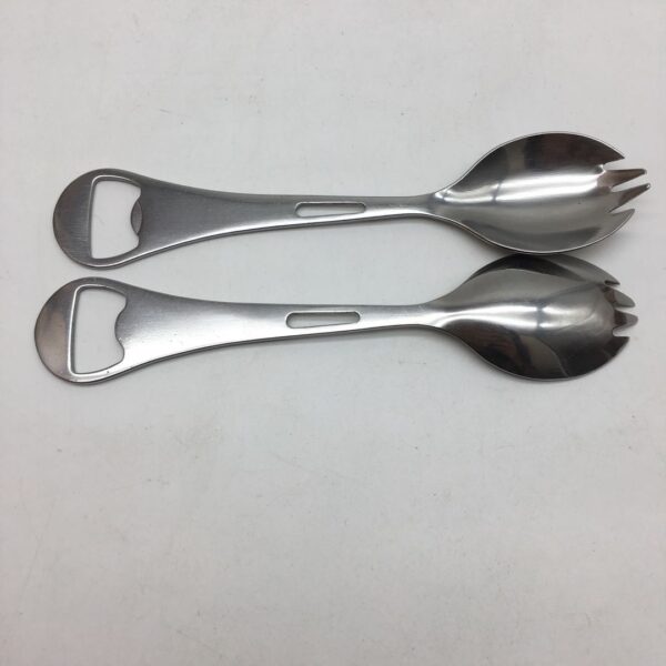 3-in-1 Multi-Function Stainless Steel Fork Shaped Bottle Opener - Image 2