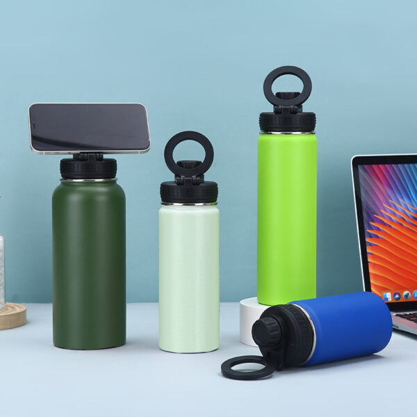 12 OZ New Stainless Steel Insulated Bottle with Magnetic Lid