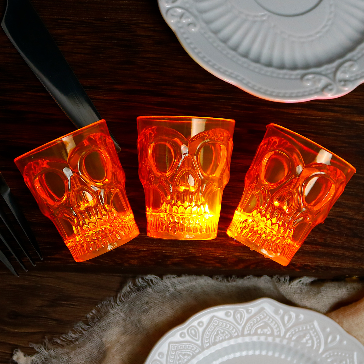 Halloween Wine Cup Shaped Electronic Candle Light