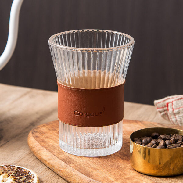 10oz Vertical Organza Waistband Coffee Cup with Insulated Loop - Image 3