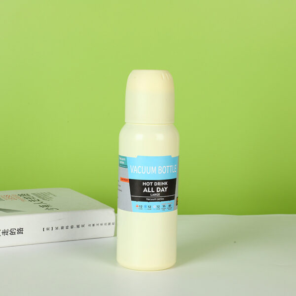 18oz Portable Insulated Water Bottle with Cup Lid